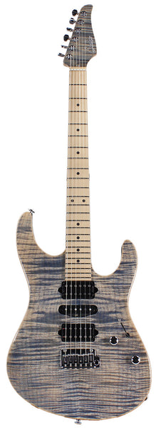 Suhr Modern Pro Guitar, Trans Blue Denim Slate, Maple, Matching