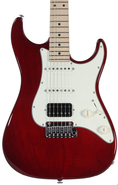 Suhr Throwback Standard Pro Guitar, Trans Red, Maple | Humbucker Music