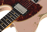 Fender Custom Shop Limited 1960 HS Tele Custom, Heavy Relic, Dirty Shell Pink over 3 Tone Sunburst