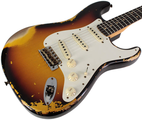Fender Custom Shop 1959 Stratocaster, Heavy Relic, Faded Aged 3-Tone Sunburst