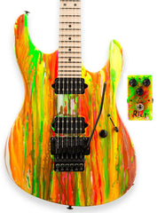 Suhr 80s Shred Guitar - Neon Drip - Scalloped