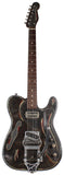 Trussart Deluxe SteelCaster Guitar, Rust O Matic Pinstripe, B16
