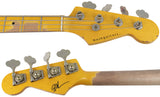 Nash PB-57 Bass Guitar, 3-Tone Sunburst w/ Gold Anodized Pickguard