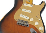 Nash S-57 Guitar, 2-Tone Burst - Gold Anodized Pickguard