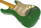 Nash S-57 Guitar, Army Green, Gold Anodized Pickguard