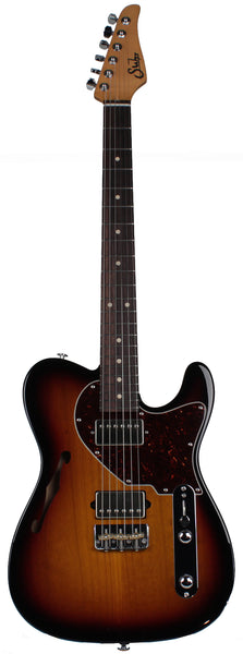 Suhr Alt T Pro Guitar - Rosewood, 3-Tone Sunburst | Humbucker Music