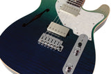Suhr Alt T Select Guitar, Rosewood, Aqua Blue Gradient