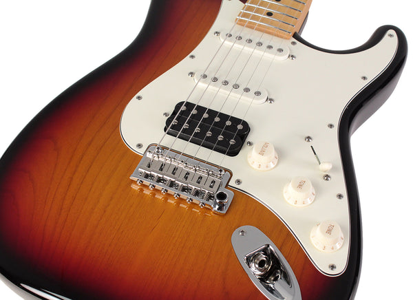 Suhr Classic S HSS Guitar, 3 Tone Burst, Maple | Humbucker Music