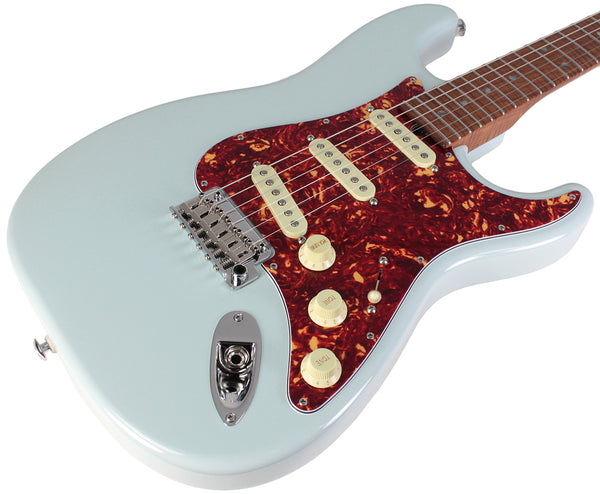 Suhr Select Classic S Guitar, Roasted Flamed Neck, Sonic Blue