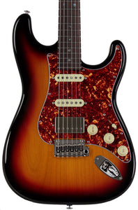 Suhr Select Classic S HSS Guitar, Roasted Neck, 3-Tone Burst, Tortoise Shell