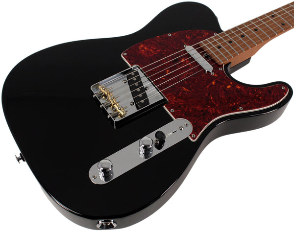 Suhr Select Classic T Guitar, Roasted Flamed Neck, Black