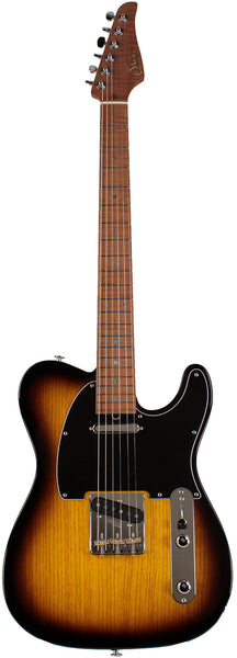 Suhr Select Classic T Roasted, Flamed, Swamp Ash, 2-Tone Tobacco