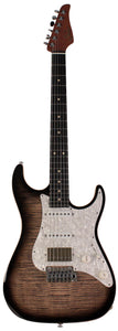 Suhr Select Standard Plus Mahogany Guitar, Trans Charcoal Burst