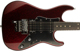 Suhr Pete Thorn Signature Custom HSS Guitar, FU-Tone Floyd, Red Sparkle