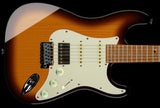Suhr Select Classic S HSS Guitar, Roasted Neck, Maple, 3 Tone Burst, Aged Green