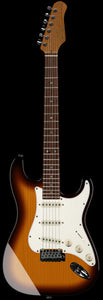 Suhr Select Classic S Guitar, Roasted Neck, 3 Tone Burst, Parchment