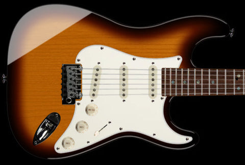 Suhr Select Classic S Guitar, Roasted Neck, 3 Tone Burst, Parchment