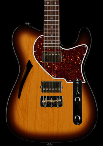 Suhr Select Alt T Cat's Eye Guitar, 3-Tone Burst, Tortoise Shell
