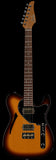 Suhr Select Alt T Cat's Eye Guitar, 3-Tone Burst, Black