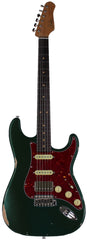Suhr Select Classic S Antique HSS Guitar, Roasted Neck, Dark Forest Green, Tortoise Shell