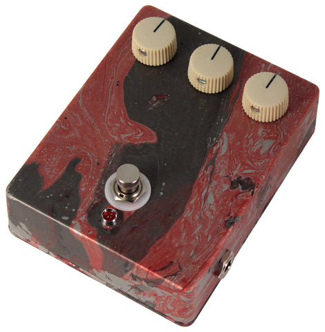 Nash Custom NGDP Fuzz Overdrive Pedal, Aged Red, Black, #02