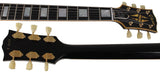 Gibson Custom Shop 1957 Les Paul Custom Reissue Guitar, VOS, Ebony Black - Humbucker Music