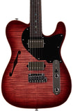 Suhr Select Alt T Guitar, Faded Trans Wine Red Burst, Black PG