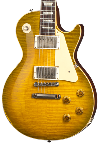 Gibson Custom Shop Murphy Lab 1959 Les Paul Standard Guitar, Heavy Aged, Green Lemon Fade