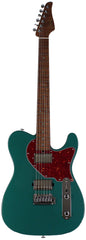 Suhr Select Classic T HH Guitar, Roasted Flamed Neck, Sherwood Green Metallic