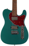 Suhr Select Classic T HH Guitar, Roasted Flamed Neck, Sherwood Green Metallic - Humbucker Music