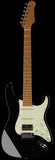 Suhr Select Classic S HSS Guitar, Roasted Neck, Maple, Black, Aged Green