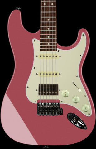 Suhr Select Classic S Antique HSS Guitar, Roasted Neck, Burgundy Mist Metallic