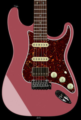 Suhr Select Classic S HSS Guitar, Roasted Neck, Burgundy Mist, Tortoise Shell