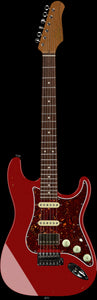 Suhr Select Classic S Antique HSS Guitar, Roasted Neck, Candy Apple Red Metallic, Tortoise Shell