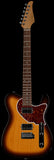 Suhr Select Classic T HH Guitar, Roasted Flamed Neck, 3-Tone Burst, Rosewood