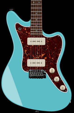 Suhr Select Classic JM Guitar, Roasted Neck, Daphne Blue