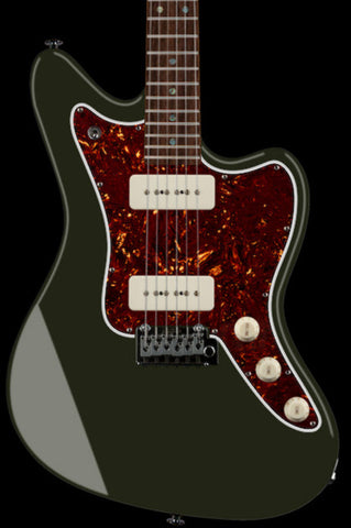 Suhr Select Classic JM Guitar, Roasted Neck, Dark Forest Green