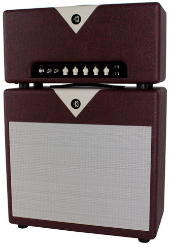 Divided By 13 BTR 23 Head, 1x12 Speaker Cab, Vintage Bordeaux, Ivory V