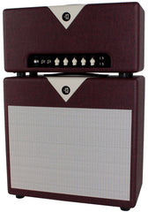Divided By 13 BTR 23 Head, 1x12 Speaker Cab, Vintage Bordeaux, Ivory V