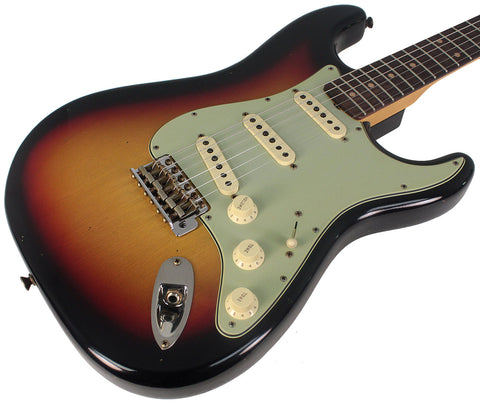 Fender Custom Shop 1960 Stratocaster, Journeyman Relic, Bleached 3-Color Sunburst