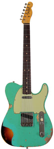Fender Custom Shop Limited 1960 Telecaster Custom, Heavy Relic, Aged Sea Foam Green Over 3-Color Sunburst