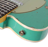 Fender Custom Shop Limited 1960 Telecaster Custom, Heavy Relic, Aged Sea Foam Green Over 3-Color Sunburst