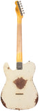 Fender Custom Shop Limited 1960 Telecaster Custom, Heavy Relic, Aged Olympic White Over 3-Color Sunburst