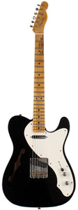 Fender Custom Shop Limited NAMM '50s Thinline Telecaster Guitar, Journeyman Relic, Black