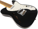 Fender Custom Shop Limited NAMM '50s Thinline Telecaster Guitar, Journeyman Relic, Black