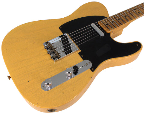 Fender Custom Shop Limited 1951 Telecaster Journeyman Relic, Nocaster Blonde - Humbucker Music