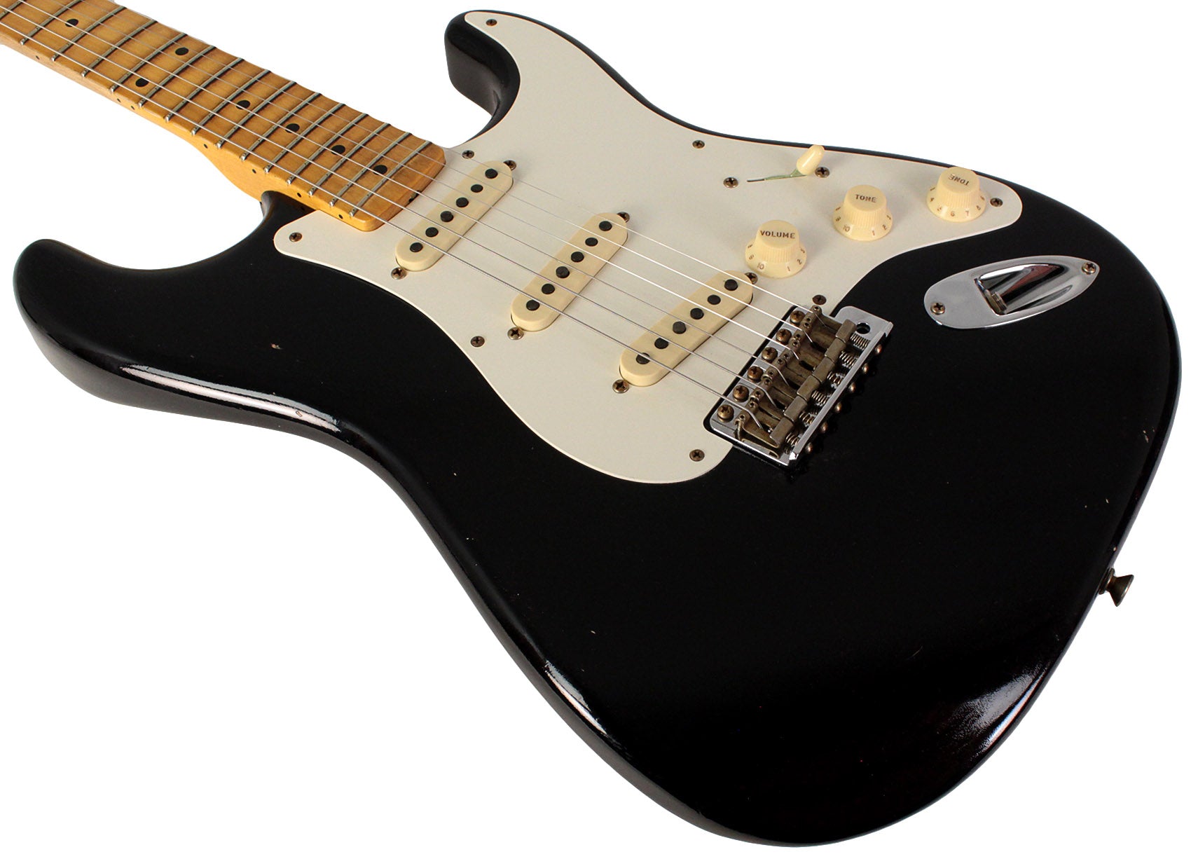 ❖CustomWierring Relic Black Stratocaster Fender Custom Shop 1956 Stratocaster, Journeyman Relic, Aged Black