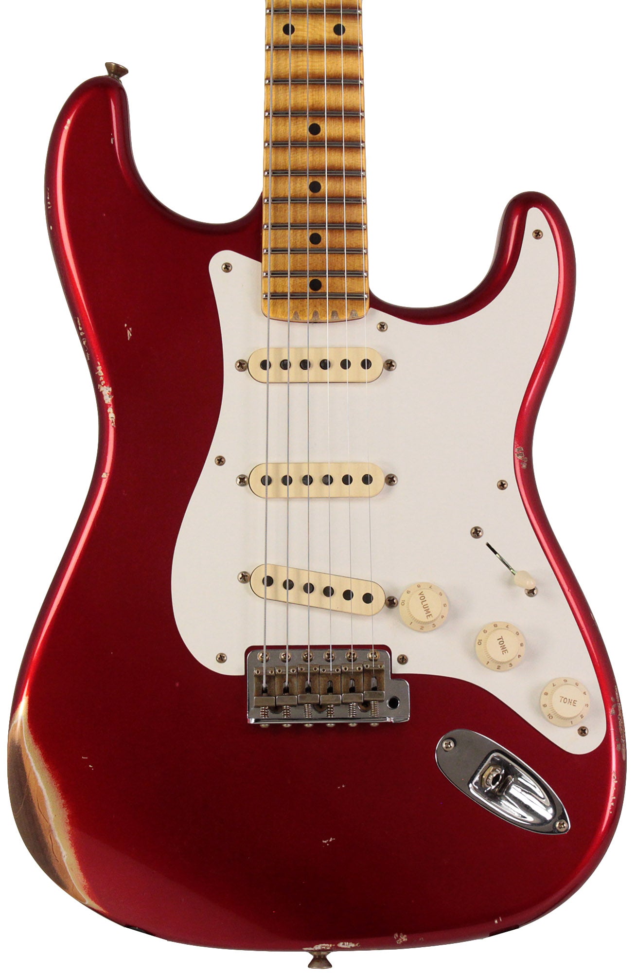 Fender Custom Shop 1958 Strat, Relic, Faded Aged Candy Apple Red ...
