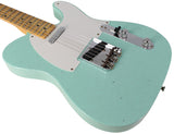 Fender Custom Shop 1958 Top Load Telecaster, Journeyman Relic, Faded Surf Green - Humbucker Music