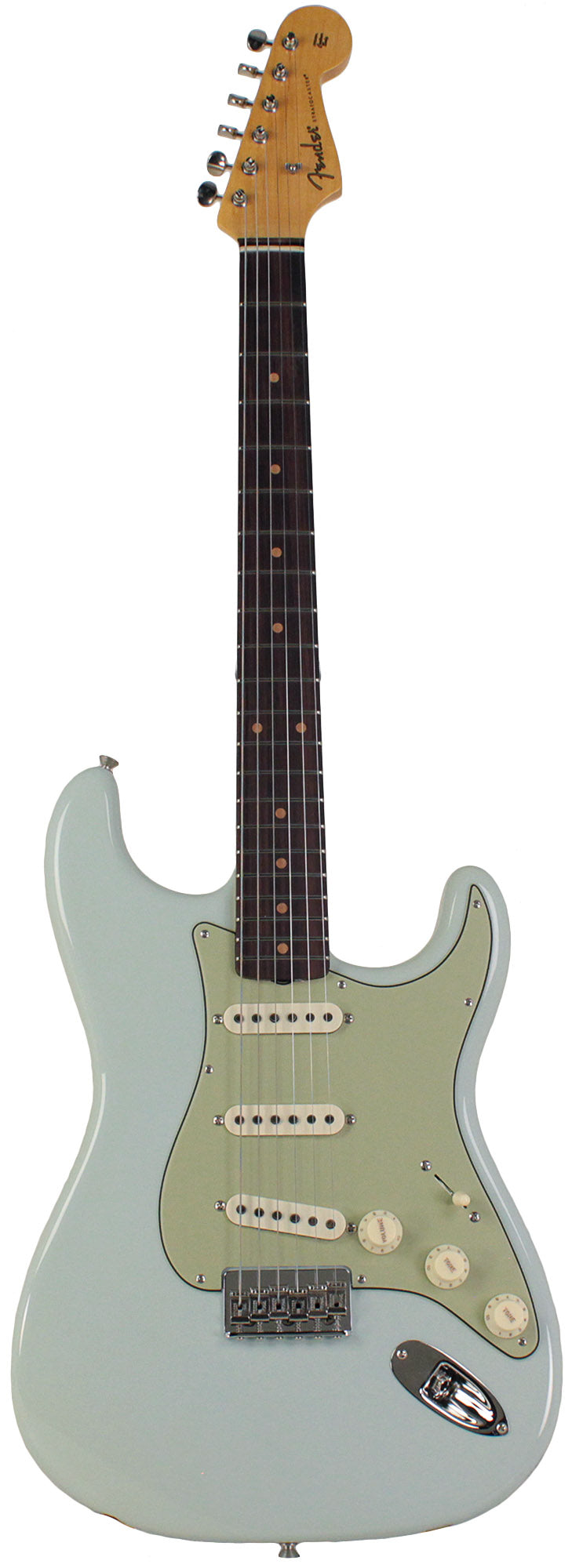 ギター Fender CS Vintage Custom 1959 Strat Fender Custom Shop Vintage Custom 1959 Hardtail Strat, Faded Aged